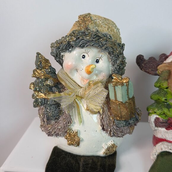 Innovage Holiday Shelf Sitting Snowman & Reindeer Decorations - Picture 2 of 16